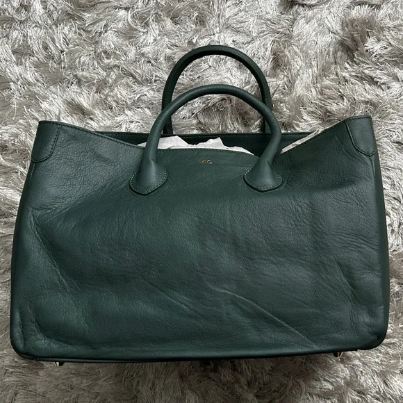 Mark & Graham The Elisabetta Slouch Handbag - Green Leather - Picture 5 of 10